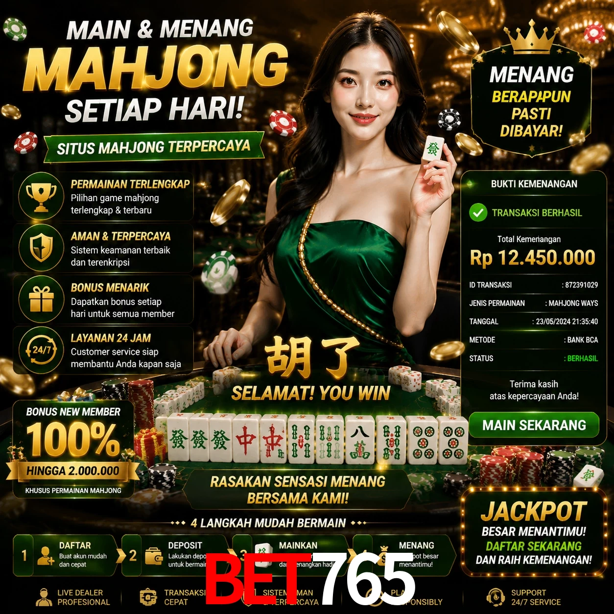 Ganhar e sacar na bet765